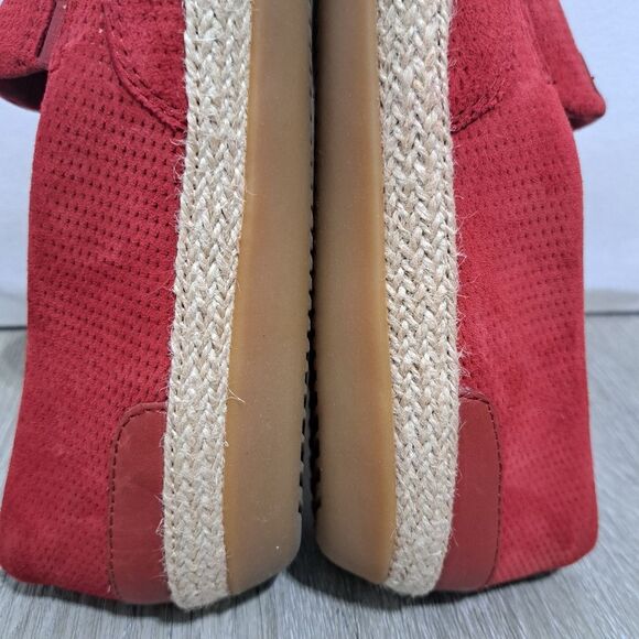 Clark's Collection Ultimate Comfort Espadrille Leather Suede Slip On Shoes Sz 9 - Picture 14 of 17